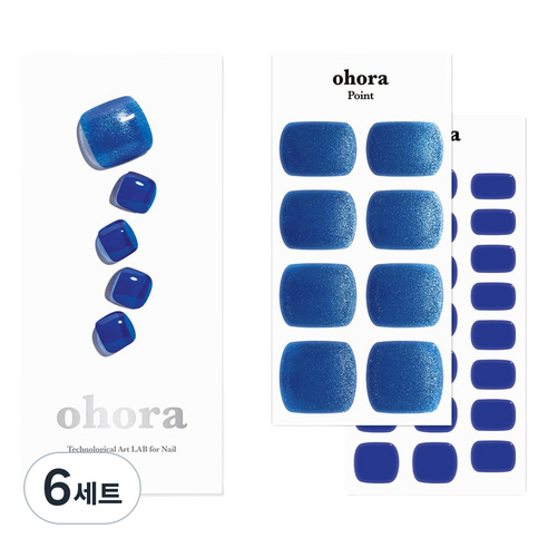 오호라 P 나디아 페디 세트, 블루, 6세트