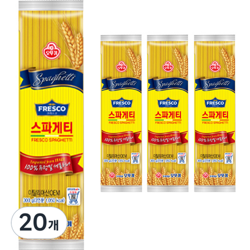 오뚜기 프레스코 스파게티, 300g, 20개