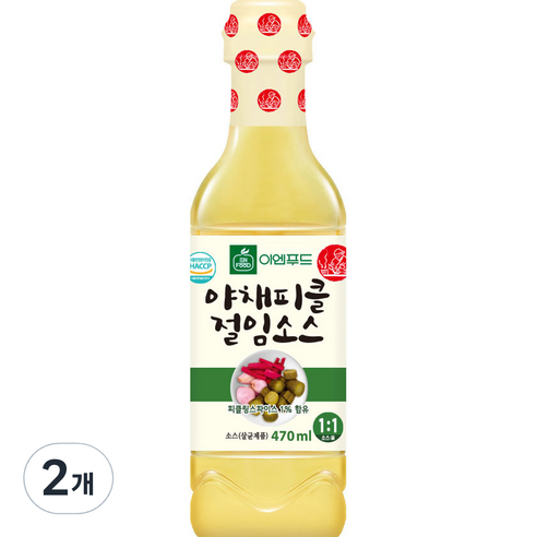 야채피클 절임소스, 2개, 470ml