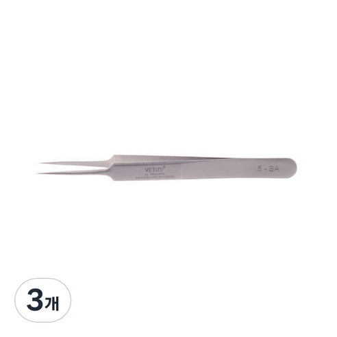 비투스 핀셋 5-SA, 혼합색상, 3개