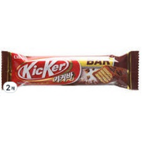크라운 키커 초코바, 30g, 2개