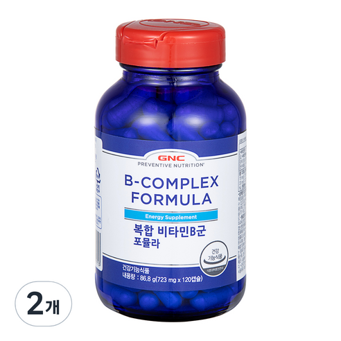 GNC 복합비타민 B군 포뮬라, 120정, 86.8g, 2개