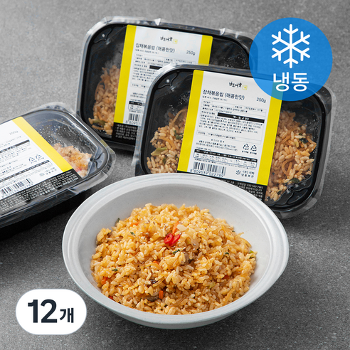 남도애꽃 잡채볶음밥 매콤한맛 (냉동), 250g, 12개