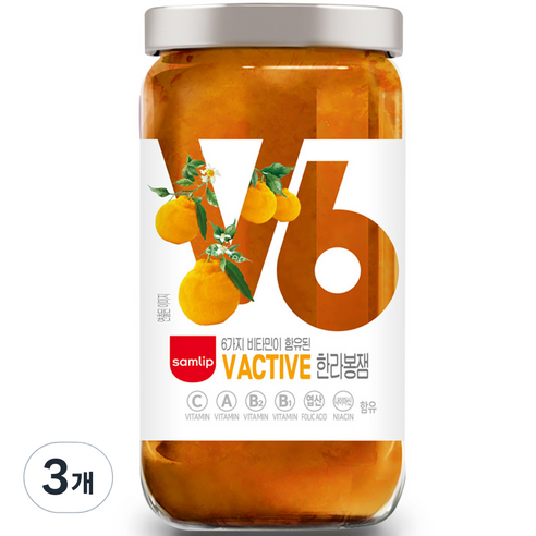 삼립 V Active 한라봉잼, 380g, 3개