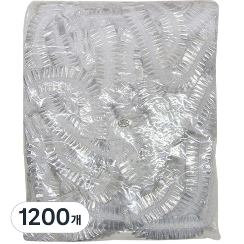 비비르뷰티 비닐 헤어캡, 1200개, 투명