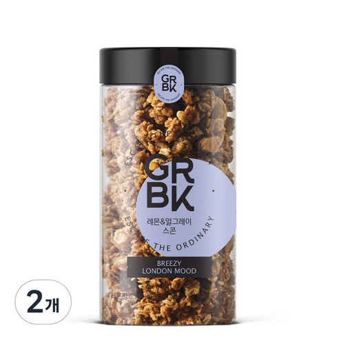 GRBK 레몬 & 얼그레이스콘 그래놀라, 250g, 2개