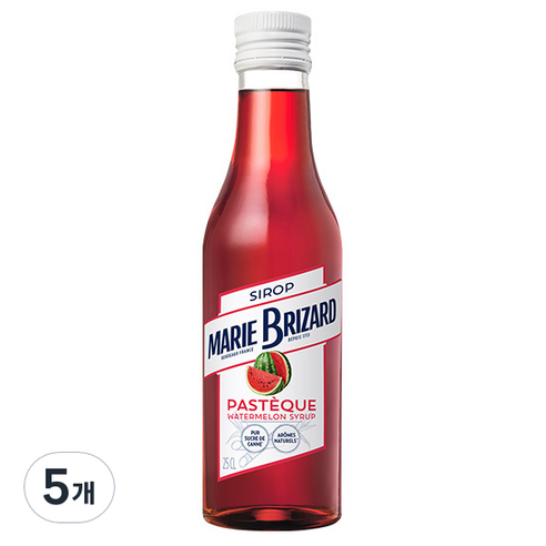마리브리자드 워터멜론 시럽, 250ml, 5개
