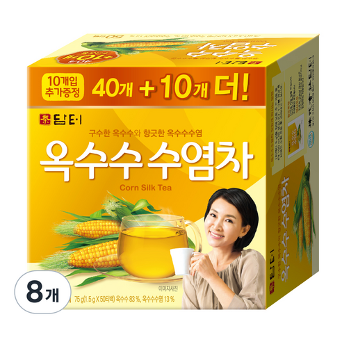 담터 옥수수 수염차, 75g, 8개