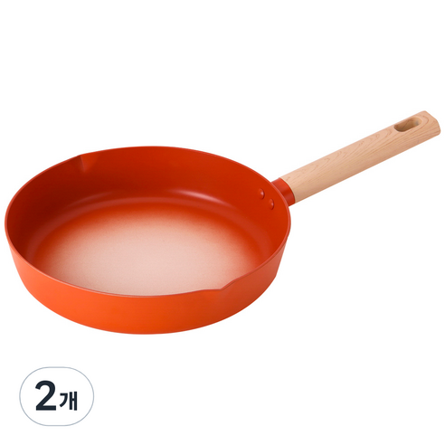 쿠킨 인덕션 쁘띠 마카롱 후라이팬, 28cm, 2개