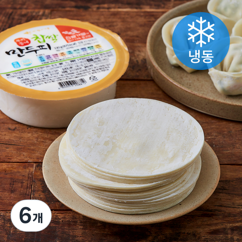 황소식품 우리동네 찹쌀 만두피 (냉동), 330g, 6개