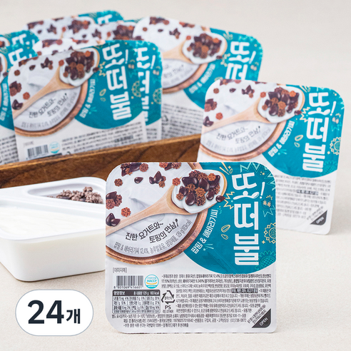 또떠불 팝핑 & 해바라기씨 떠먹는 요거트, 129g, 24개