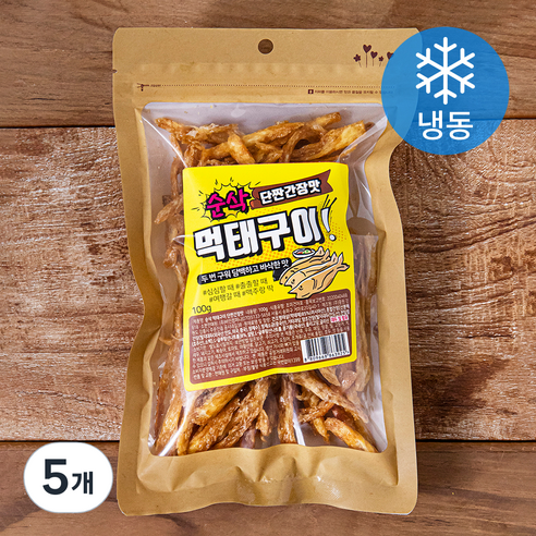 순삭 먹태구이 단짠간장맛 (냉동), 100g, 5개