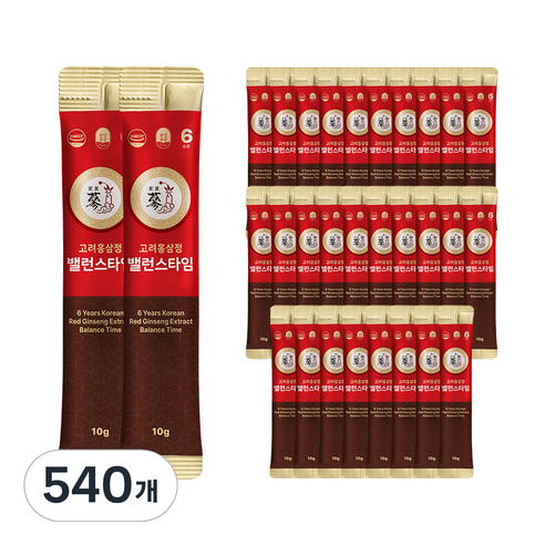 풍년보감 고려홍삼정 6년근 밸런스타임 홍삼스틱, 10g, 540개