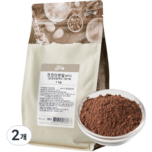 브레드가든 코코아 분말, 1kg, 1개입, 2개
