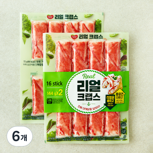 동원 리얼 크랩스, 144g, 6개