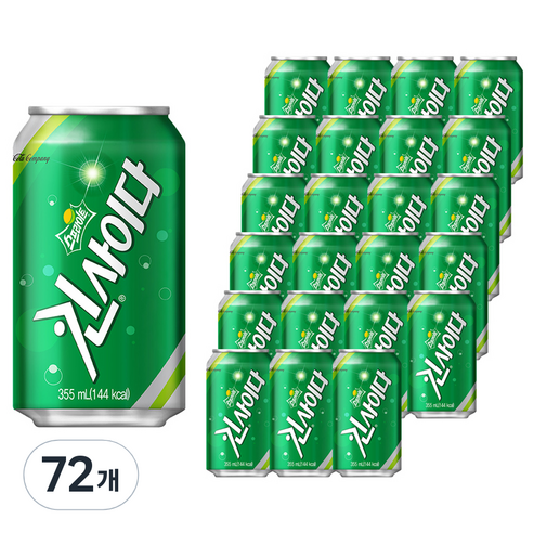 해태htb 스프라이트 킨사이다, 355ml, 72개