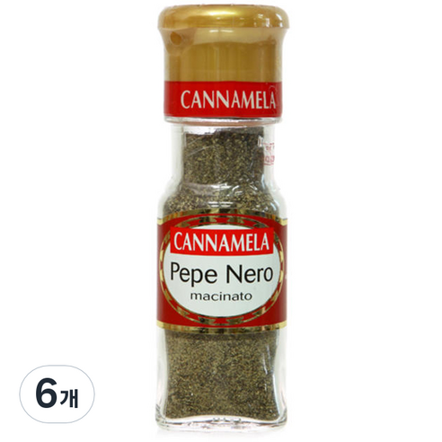 칸나멜라 흑후추, 6개, 28g