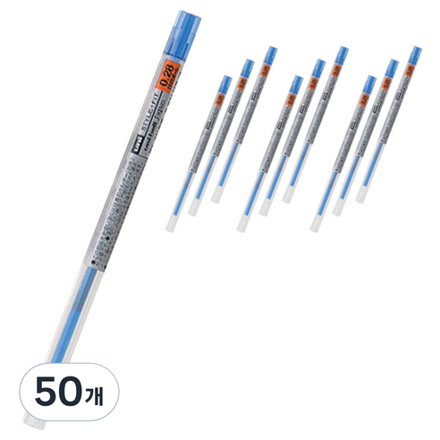 유니 시그노 스타일핏트 젤잉크 리필심 0.28mm UMR-109, 블루, 50개