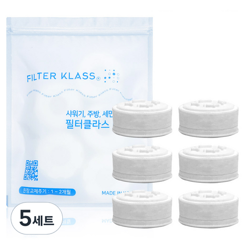 필터클래스 아토젯 프리미엄 세면대 호환 녹물필터 x 6p 세트, 5세트, 무향