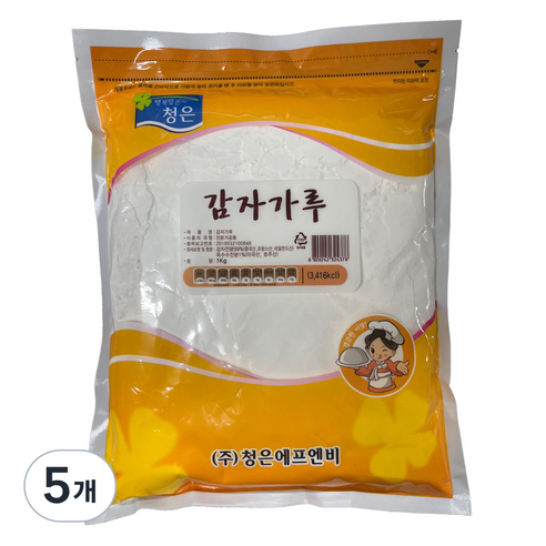 청은에프엔비 감자 전분, 5개, 1kg