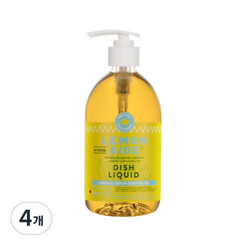 레몬에이드 주방세제 오리지널 레몬, 500ml, 4개