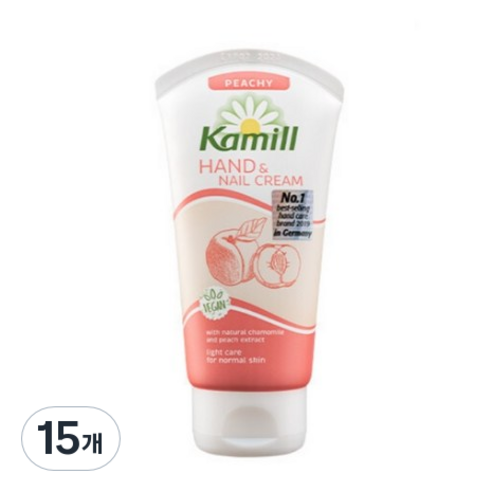 카밀 핸드앤네일 크림 피치, 75ml, 15개