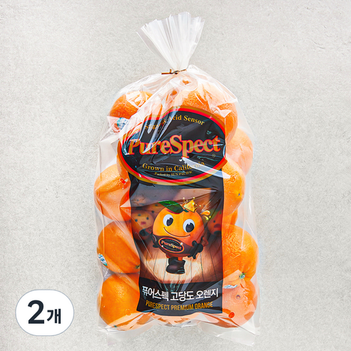 퓨어스펙 발렌시아 오렌지, 3kg, 2개