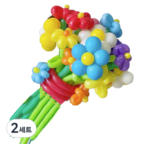 타이탄 잔치 생일 파티 이벤트 풍선 꽃다발 플라워 + 펌프 세트, 6(풍선), 랜덤발송(펌프), 2세트