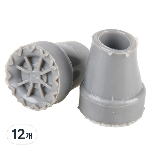 Dr.펠리스제이 목발 지팡이 리필 고무캡 패킹 22mm, A그레이, 12개
