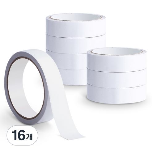 아뜰라임 자국없는 고점도 반투명 양면 테이프 12m x 24mm, 16개