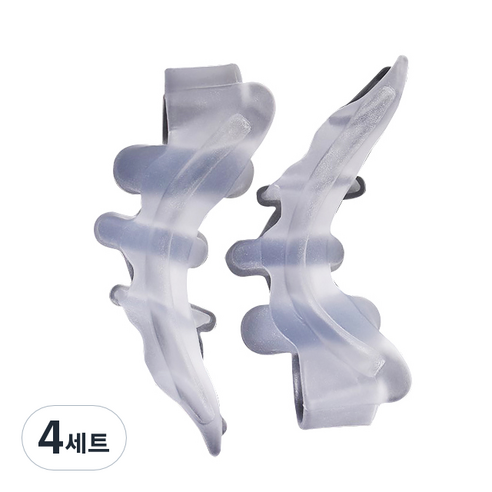 탑건강 실리콘 발가락 분리기 상어, 4세트