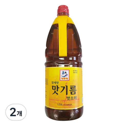 청은 신혼집 참깨향 맛기름 맛소미, 1.75L, 2개