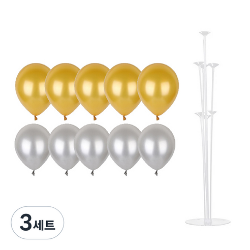 파티쇼 풍선꽂이장식세트 70cm, 쥬얼리파티, 3세트