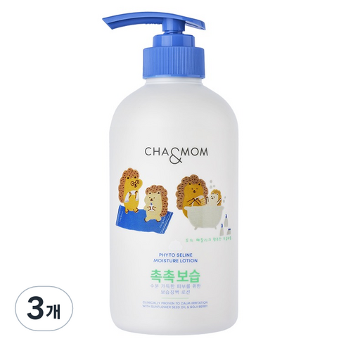 차앤맘 피토세린 모이스처 로션, 500ml, 3개