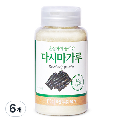 석하 손질하여 곱게갈은 다시마가루, 110g, 6개