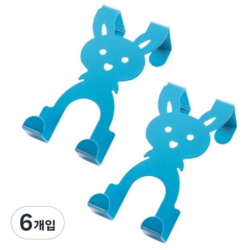 더자카 큐티레빗 문옷걸이 2종세트, 블루 (Y217LSHA513), 3개