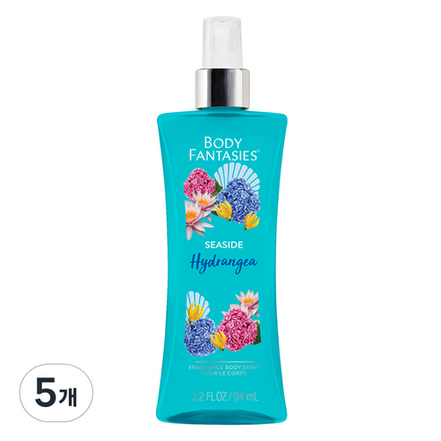 바디판타지 씨사이드 하이드렌지아 바디스프레이, 94ml, 5개