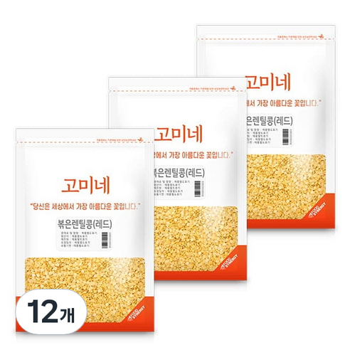고미네 볶은 레드 렌틸콩, 150g, 12개