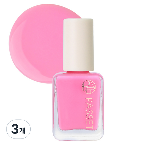 파셋 셀럽 네일컬러 폴리쉬, 80 하와이안핑크, 7ml, 3개
