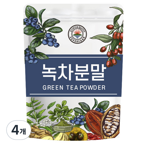 해나식품 녹차 가루, 300g, 1개입, 4개