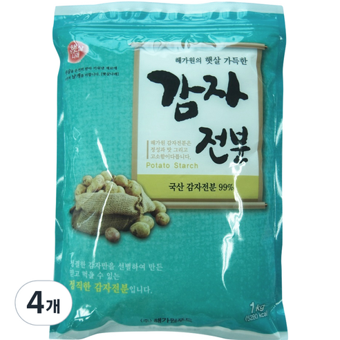 해가원 감자 전분, 1kg, 4개