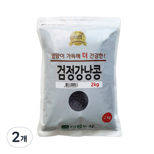 대한농산 검정강낭콩, 2kg, 2개