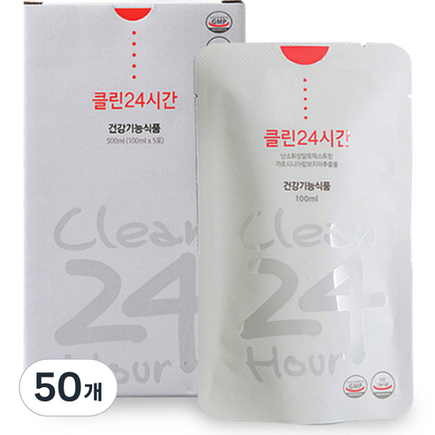 클린24시간 탄수화물 차단 다이어트 쾌변 보조 식품, 100ml, 50개