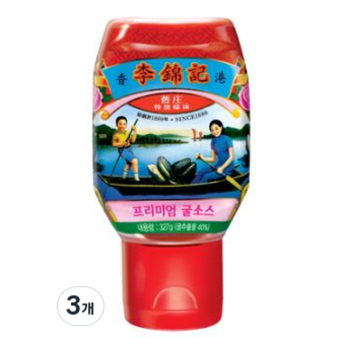 이금기 이금기프리미엄 굴소스, 327g, 3개