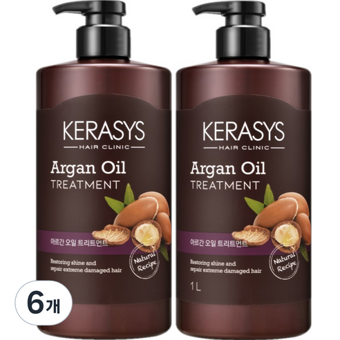 케라시스 아르간오일 헤어트리트먼트, 1L, 6개