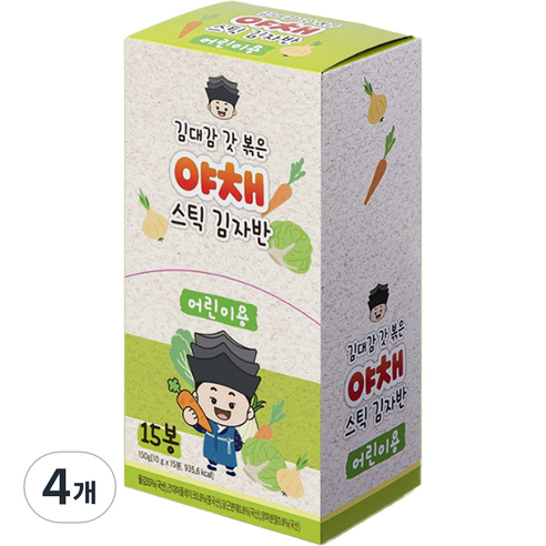 김대감 갓 볶은 야채 스틱 김자반, 150g, 4개