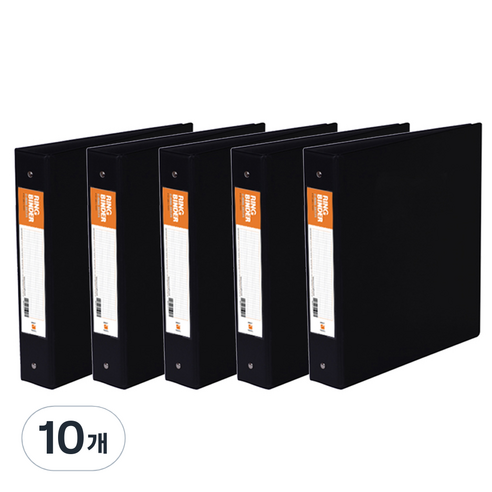 희망사무포인트 고주파 O링 바인더 A4 7cm Bb377, 흑색, 10개