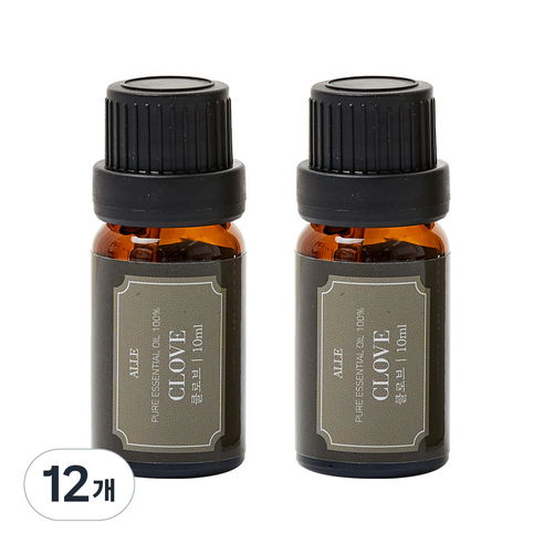 알레 비건 아로마 에센셜 오일 클로브, 10ml, 12개