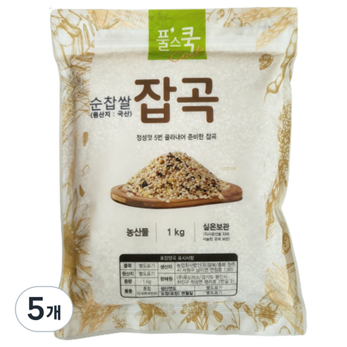 풀스쿡 순찹쌀, 1kg, 5개