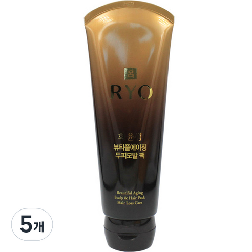 려 화윤생 뷰티풀에이징 두피 모발팩, 230ml, 5개